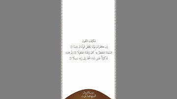 تلاوة في دقيقة | سورة المزمل | الآيات ١٧ - ١٩ | الشيخ محمد أيوب