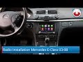 Mercedes Benz E-Class 2003-2008 W211 Radio Installation