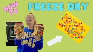 How to Freeze Dry SKITTLES!! So good!