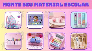 🔁🎒 MONTE SEU MATERIAL ESCOLAR! 📒 VOLTA ÁS AULAS | 📚🎓 | jogo das escolhas #quiz