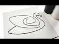 (244) Chain pull technique _ Swan _ Acrylic Pouring _ Fluid acrylic _ Designer Gemma77