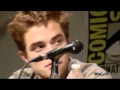 Smoldering close up of Robert Pattinson during Comic Con 2012