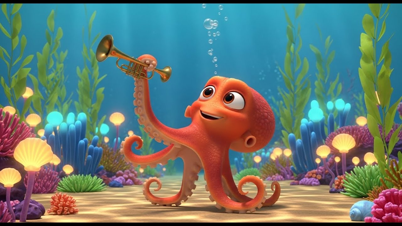 El Pulpo Que Tocaba la Trompeta | Mejores Rimas Infantiles y Canciones ...