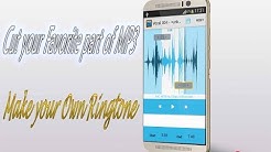 MP3 Cutter & Ringtone maker "Best MP3 Cutter App"  - Durasi: 1:50. 