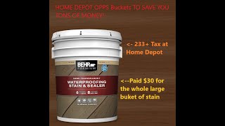 $30 Home Depot Fence Stain! What a DEAL. Cheap way to Stain any Fence