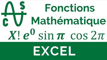 Excel #13 : Les fonctions mathématiques : ABS , COS , SIN , TAN , FACT , EXP , ALEA.ENTRE.BORNES …