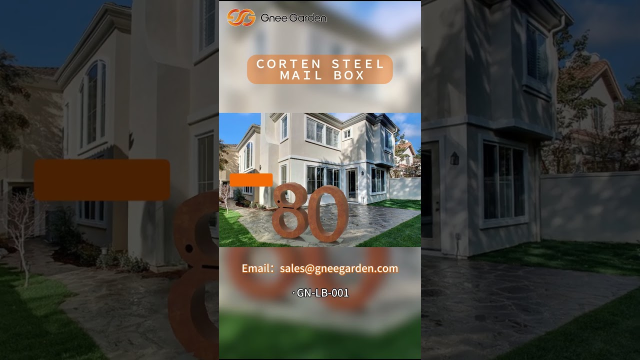 GNEE Corten Steel Letterbox Designs—Contemporary & Unique!  