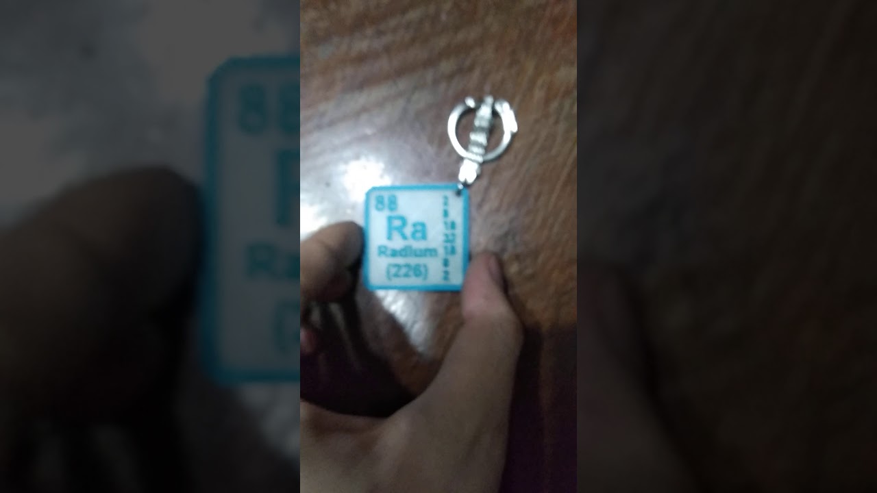 Radium Invite Key 3D printed Radium key chain that glow in the dark - YouTube