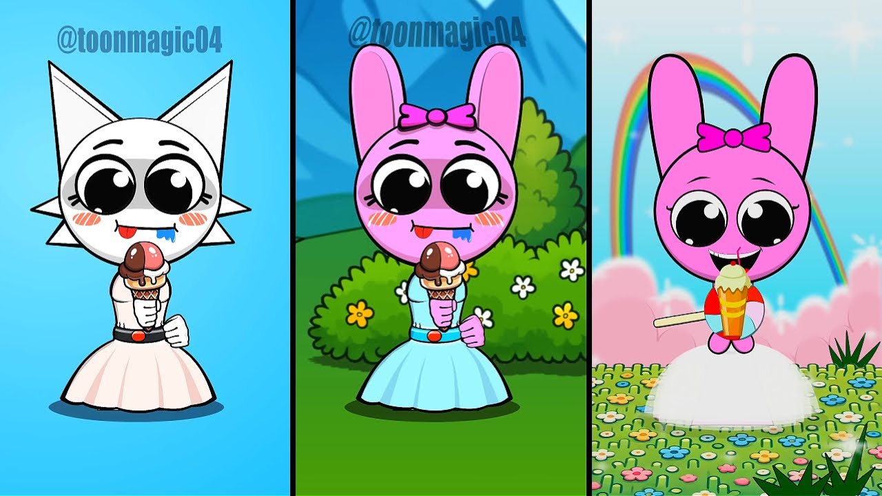 Incredibox Sprunki OC Story PINKI, WENDA Magically Restored Her Ice Cream | Compilation Incredibox