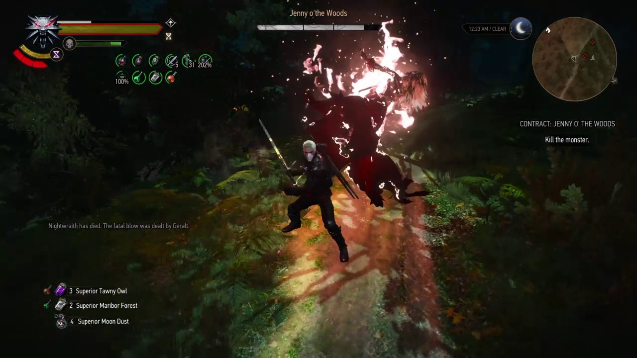 The Witcher 3 Wild Hunt Jenny O' The Woods Boss Fight YouTube