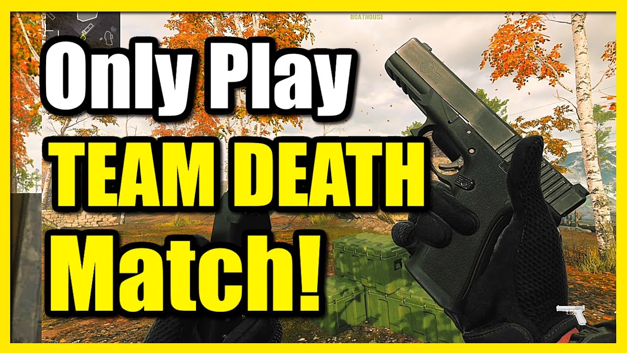 How to Only Play Team Deathmatch in COD Modern Warfare 3 (Quick ...