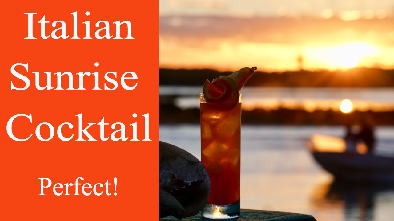 How to make an ITALIAN SUNRISE Cocktail recipe at Brunswick Heads NSW.