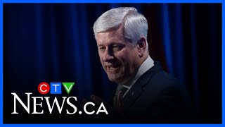 Here's why former PM Stephen Harper says tariffs weakens the 'free world' and the U.S.