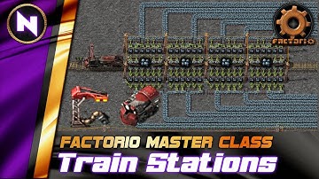Efficient LOADING/UNLOADING Train Station designs | Factorio Tutorial/Guide/How-to