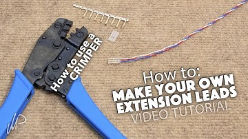 Tutorial: Make your own extension leads! How to crimp Futaba and JR