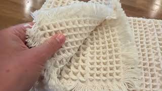 Super Absorbent Waffle Bath Mat That Actually Stays Put