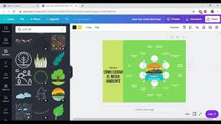 Cómo hacer mapas mentales desde Canva.com
