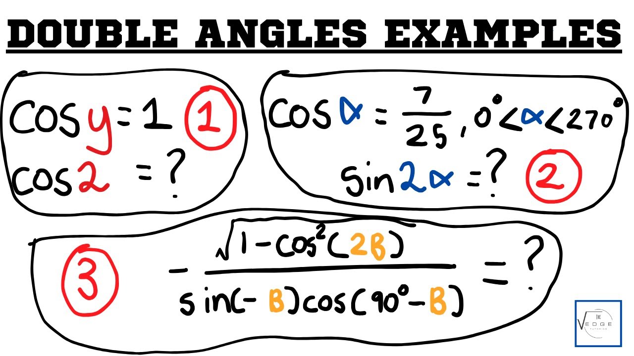 Double Angle Identity Examples Grade 12 Trigonometry YouTube Double Angle Identity Examples Grade 12 Trigonometry YouTube