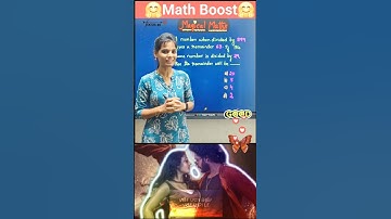 Magical Maths Trick ✨ | Division Remainder Shortcut | Math Boost for SSC, RRB, Banking Exams #yt