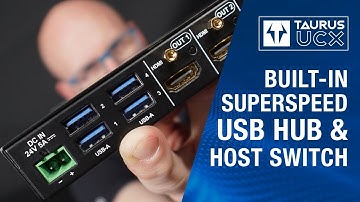 Taurus UCX Features - Superspeed USB Hub and USB Host Switch In One Box