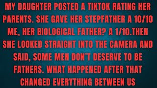 MY DAUGHTER POSTED A TIKTOK RATING HER PARENTS. SHE GAVE HER STEPFATHER A 10/10ME, HER BIOLOGICAL 