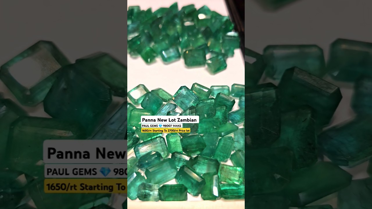 1650/rt to 2700/rt offer Price New Lot Panna Square Cut Fantastic Quality Fresh Green Colour 💚