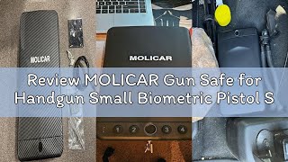 Review Molicar Gun Safe For Handgun Small Biometric Pistol Safe Fingerprint Quick Access Portable Gu