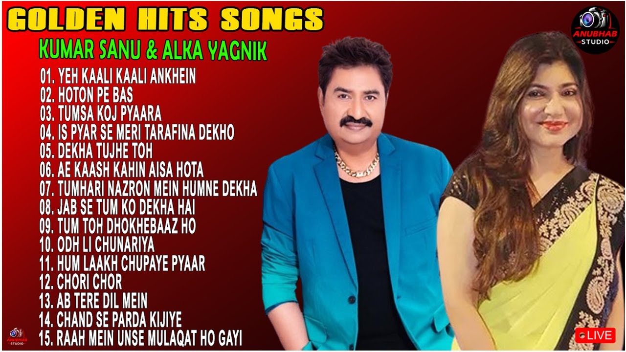 90s Hits Love Hindi Songs Alka Yagnik Kumar Sanu  Udit Narayan 90s Songs  90severgreen  bollywood