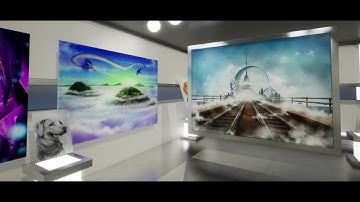 Simple Illustration Gallery made with Unreal Engine 5