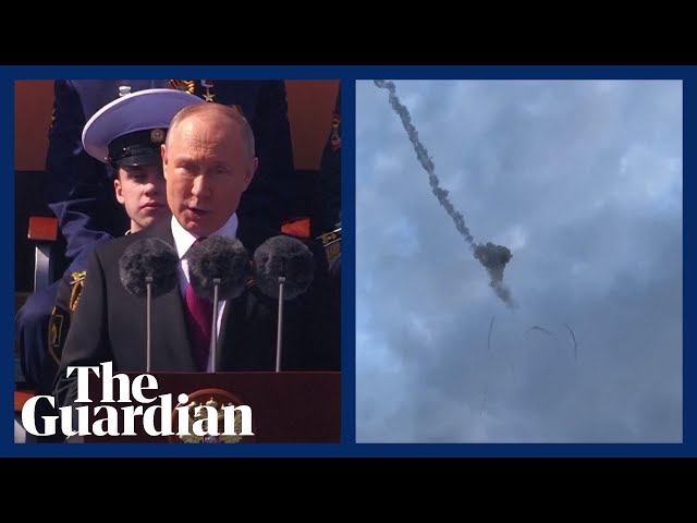 Russian missiles downed over Kyiv as Putin makes angry Victory Day speech class=