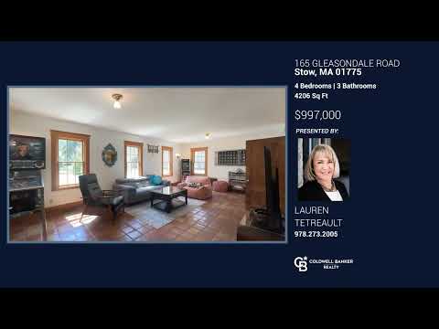 165 Gleasondale Road, Stow, MA home video tour