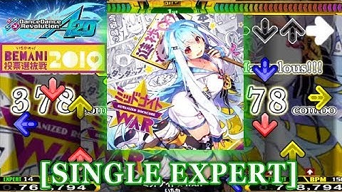 【DDR A20】 ミッドナイト☆WAR [SINGLE EXPERT] 譜面確認＋クラップ