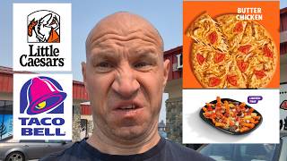 Little Caesars New Butter Chicken Pizza & Taco Bell's New Steak & Jalapeno Honey Mustard Nacho Fries