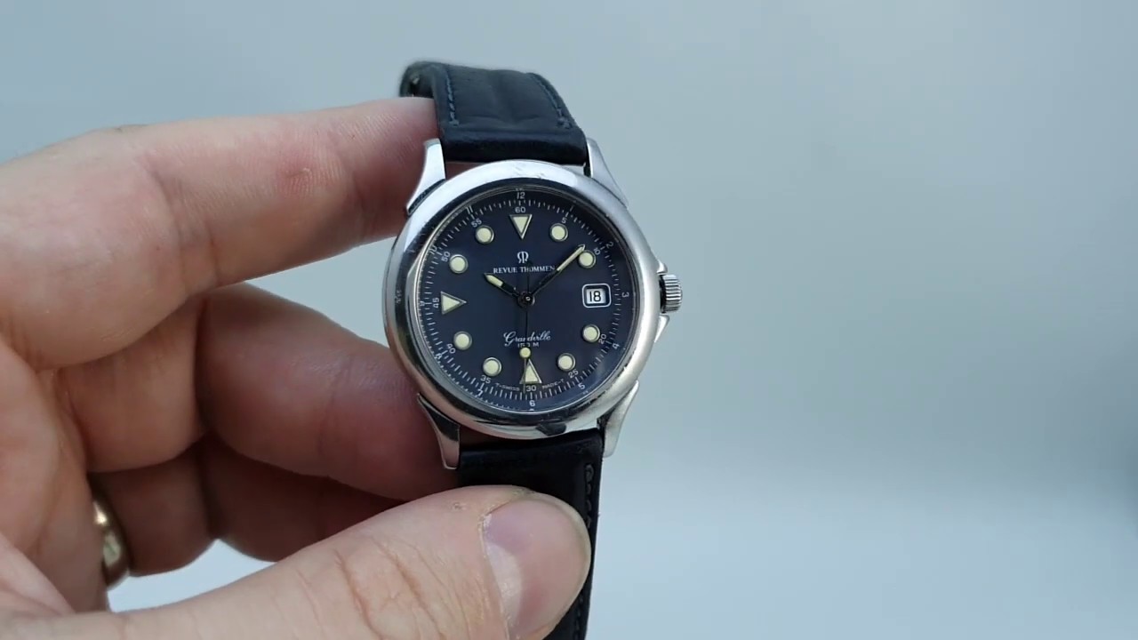 【希少稼働】REVUE THOMMEN Grandville 150M c1990 Revue Thommen Grandville 150m vintage men's watch. Model