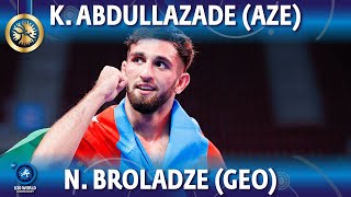 Kanan Abdullazade Aze Vs Nika Broladze Geo - Final U20 World Championships 2022