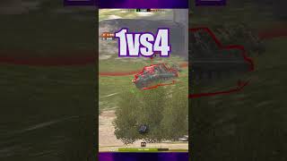 ОБ 752 🔥УБИЛ ВСЕХ ПРОТИВНИКОВ 1VS4🔥 |#ob752 #tanksblitz #shorts #вооруженныйблиц