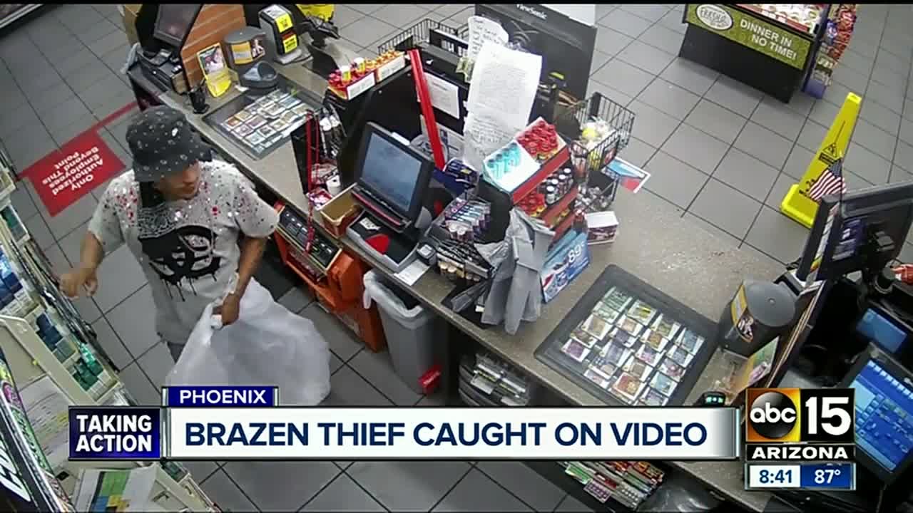 Police searching for Phoenix Circle K cigarette thief - YouTube