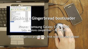 Flashing a bootloader with Odin / Galaxy S i9000