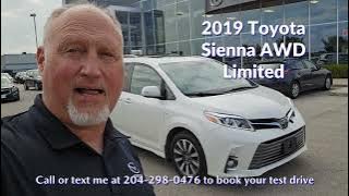 SOLD!!! 2019 Toyota Sienna Limited AWD stk# 25cp927a