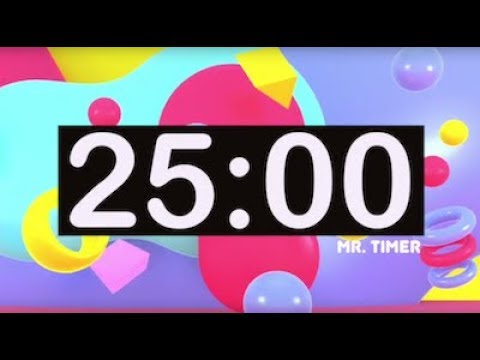 Timer For Kids 25 Minutes Timer With Music For Classroom Instrumental Music For Kids Upbeat Youtube