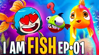 VIRAMOS PEIXINHOS FOFOS NO FUNDO DO MAR 🐟 I am Fish EP 01 ( Alec GO! ) screenshot 5