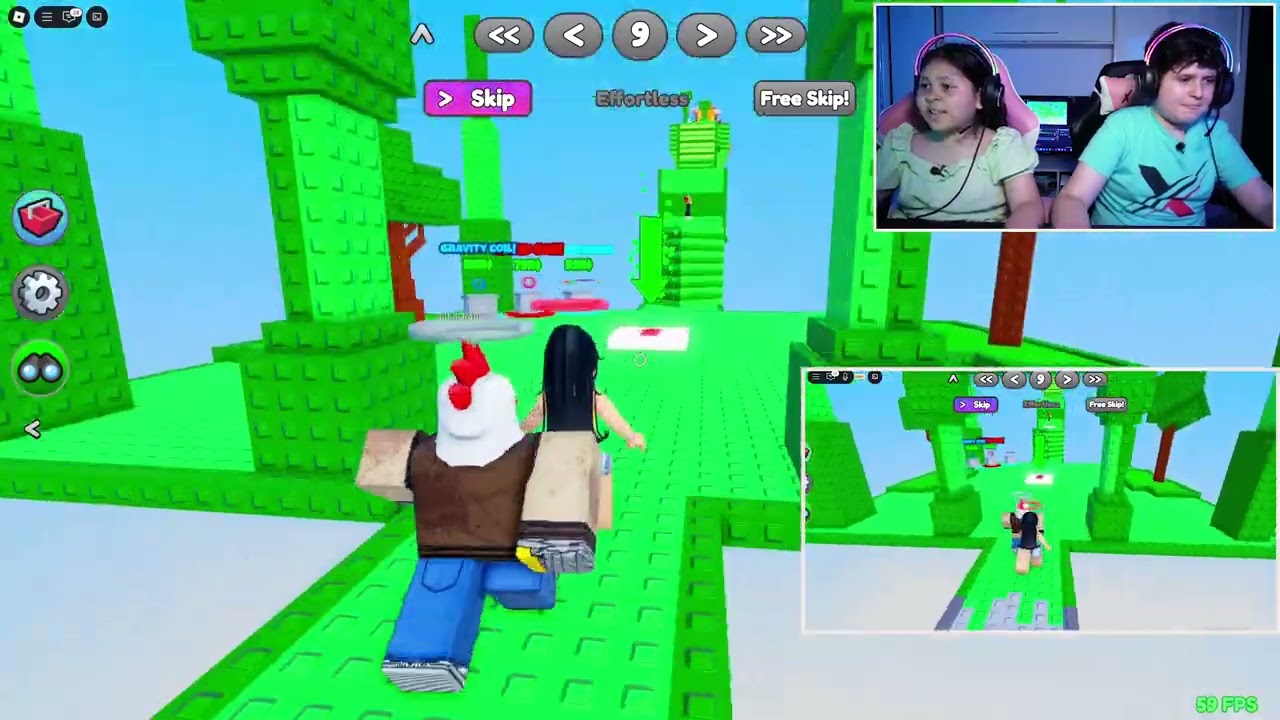 Roblox ! Maria il invata pe Mihai cum se joaca un Wallhop Obby!