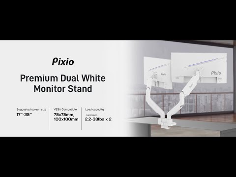 よ*中様 Pixio PS2D White モニターアーム 白 デュアル Amazon.co.jp: Pixio PS2D White モニターアーム 白 デュアル 17