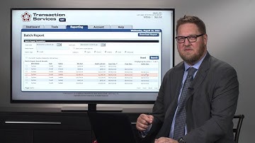 Payment Processing Client Dashboard: Batch Reports