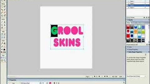 GroolSkins: Flashing Text on Fireworks