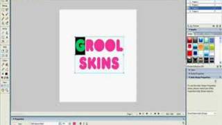 GroolSkins: Flashing Text on Fireworks