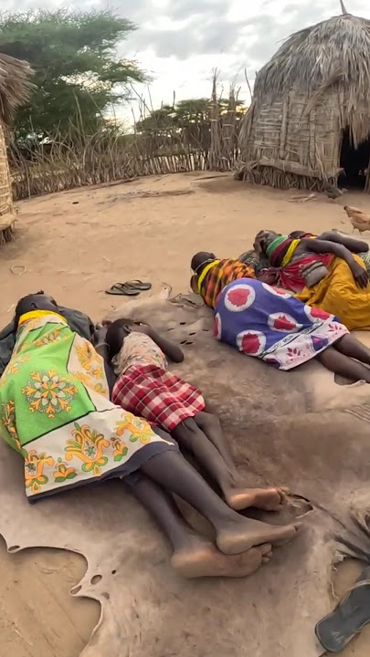 Turkana Tribe Village Morning Routine #shortsfeed  #village
