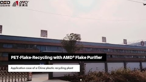 PET-Flake-Recycling with AMD® Flake Purifier