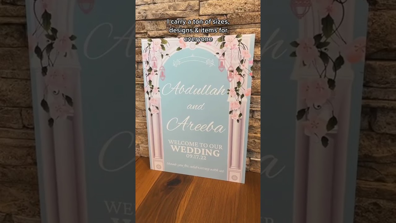 I sell good quality, affordable wedding signage & starionery! 🤍 