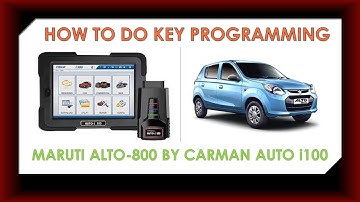 Key Programming of Maruti Alto-800 By CARMAN SCANNER